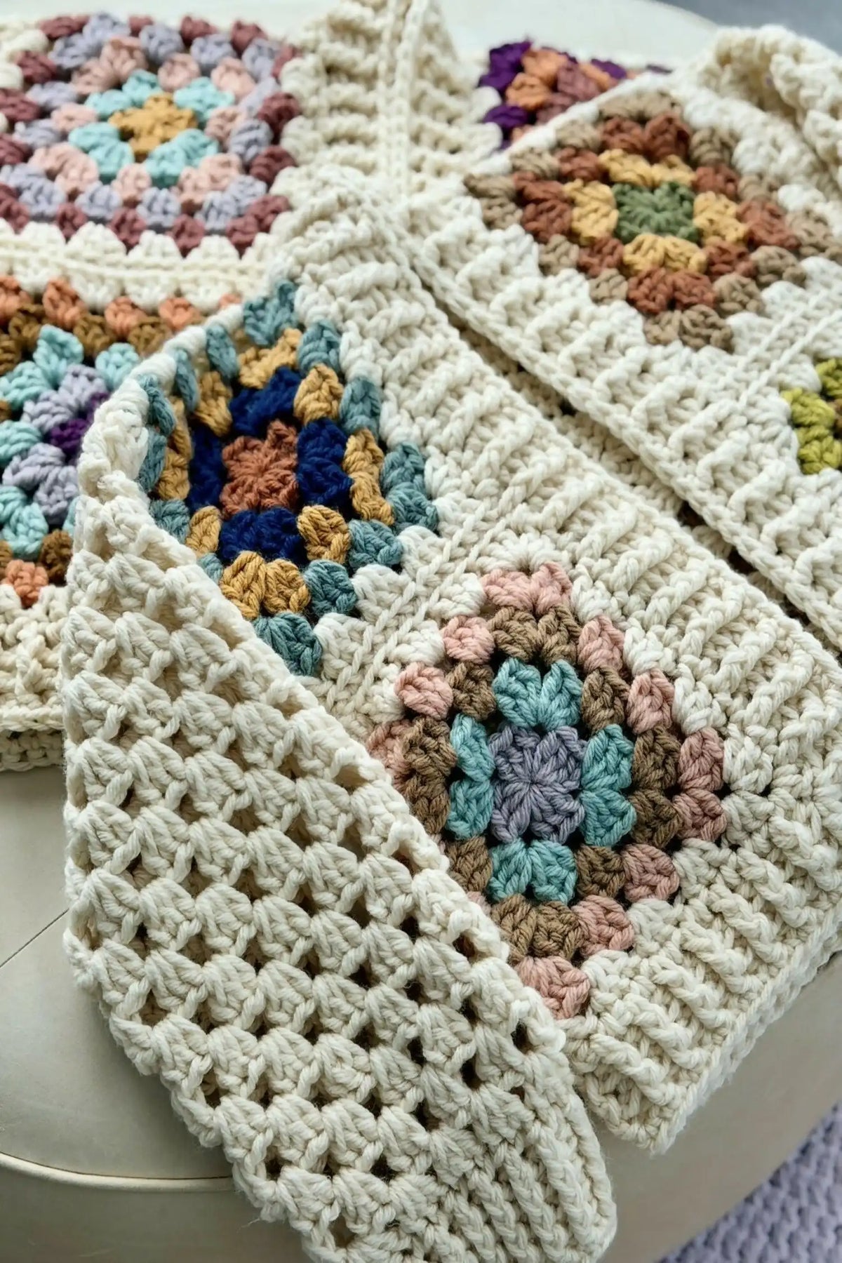 Mels Granny Square Cardigan (Crochet)