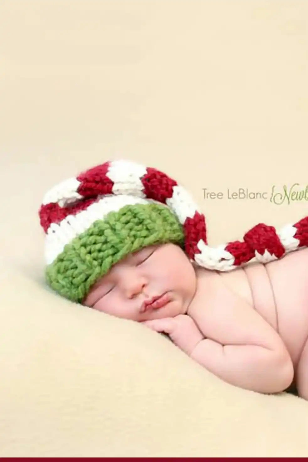 Elf Stocking Cap With Pompom (Knit)