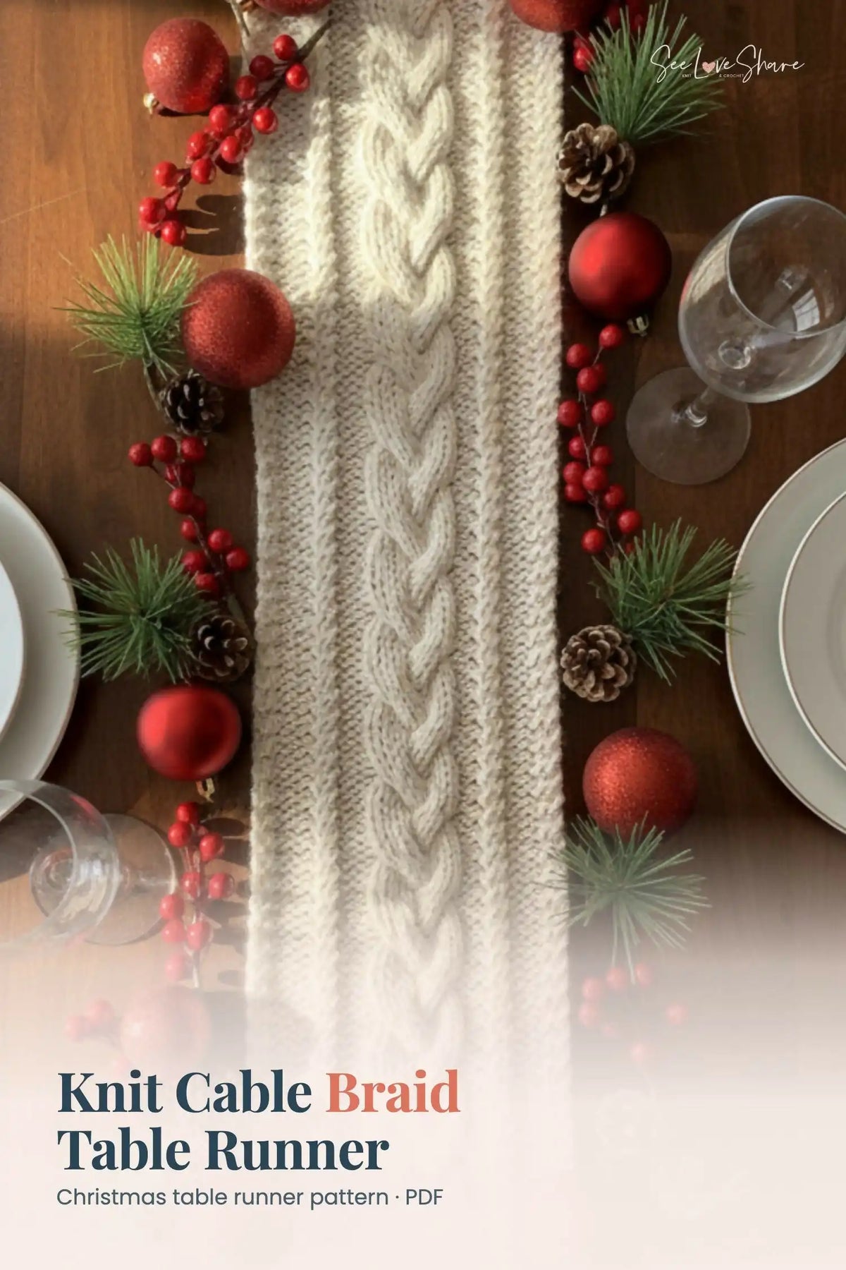 Cable Braid Table Runner (Knit)