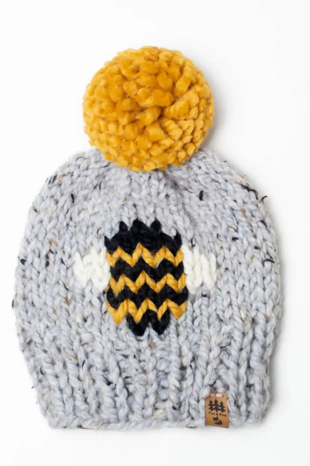 Bee Pompom Hat (Knit)
